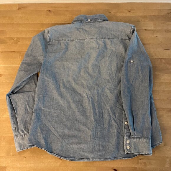 J Crew Women's Light Chambray Button-down Shirt, Size L - Picture 4 of 7